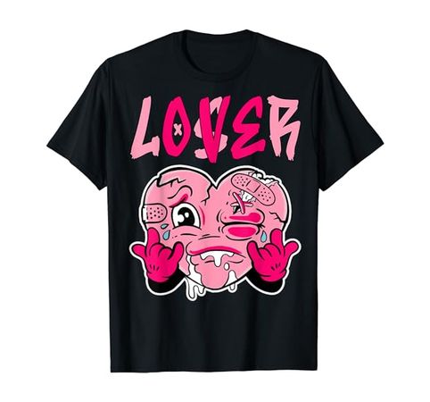 Amazon.com: Pink Loser Lover Pink Drip Heart Matching Outfit Men Women T-Shirt : Clothing, Shoes & Jewelry
