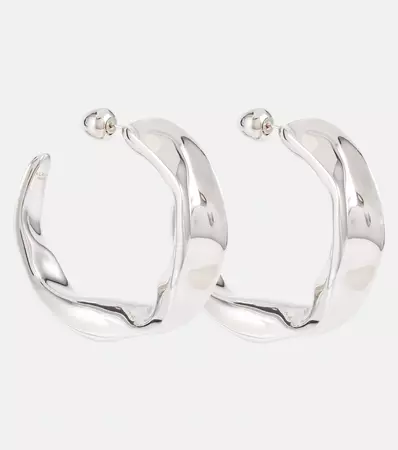 Fluide Drop Earrings in Silver - Alaia | Mytheresa