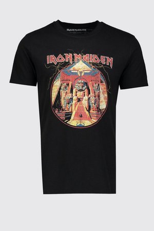 Iron Maiden Oversized License T-Shirt | Boohoo