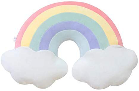 Amazon.com: Skyseen Cloud Rainbow Shaped Pillow & Home Decorative Creative Cushion & Vivid Plush Stuffed Toy B: Home & Kitchen