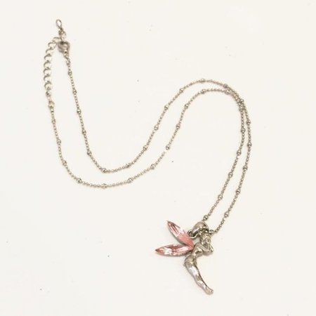 Vintage Jewelry | Pink Fairy Necklace | Poshmark