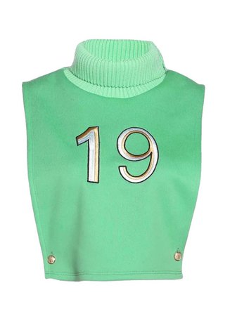 Syxx Brand Green “No. 5” Cropped Shirt