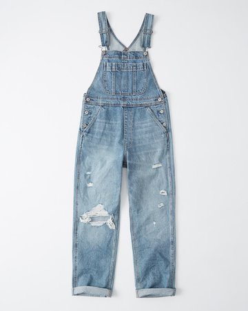 Womens Straight Overalls | Womens Bottoms | Abercrombie.com