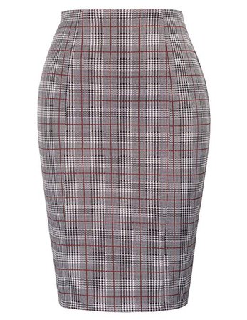 AmazonSmile: Kate Kasin Womens Knee Pencil Skirt Stretchy Business Skirt,Grey Size M: Clothing