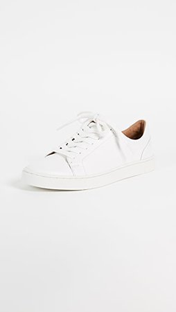 Frye White Leather Sneakers