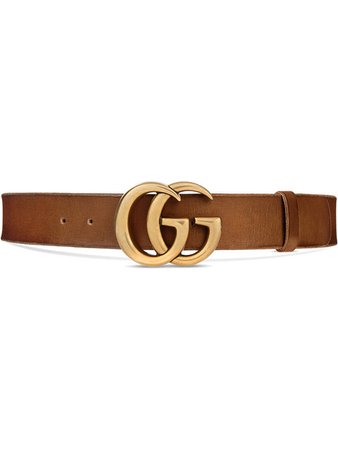 Gucci Leather Belt With Double G Buckle - Farfetch