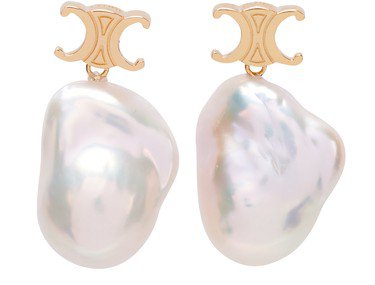 Celine baroque pearl earrings