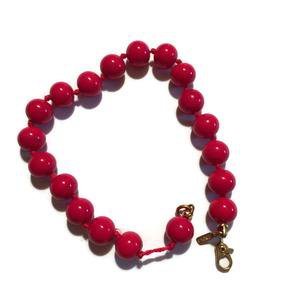 Cherry Red Beaded Bracelet circa 1950s – Dorothea's Closet Vintage