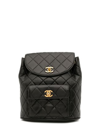Chanel Pre-Owned 1995 Duma diamond-quilted Backpack - Farfetch