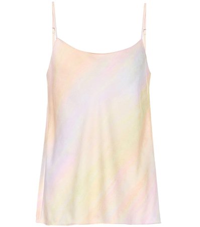 VINCE Marble-printed camisole