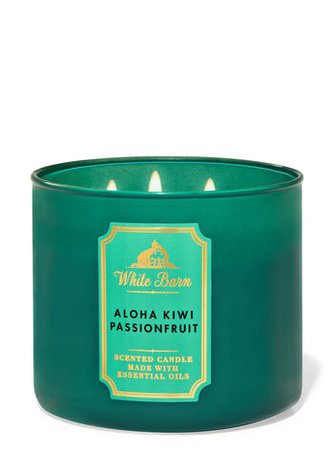 Aloha Kiwi Passionfruit 3-Wick Candle - White Barn | Bath & Body Works