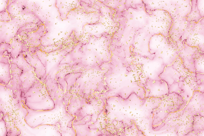 pink liquid marble
