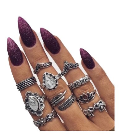 nails and rings