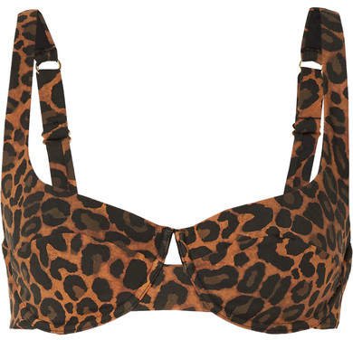 Fisch - Grenadins Leopard-print Underwired Bikini Top - Leopard print