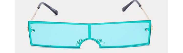 PLT blue rectangular sunglasses