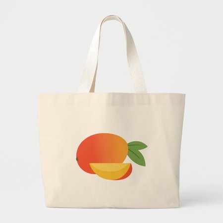 Mango Fruit Large Tote Bag | Zazzle.com