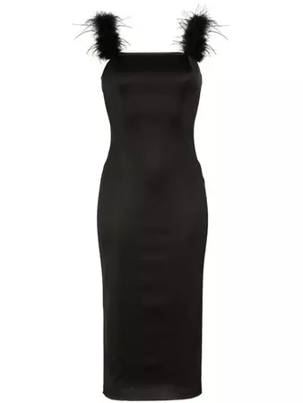 Staud Romy feather strap pencil dress $193 - Buy Online AW18 - Quick Shipping, Price