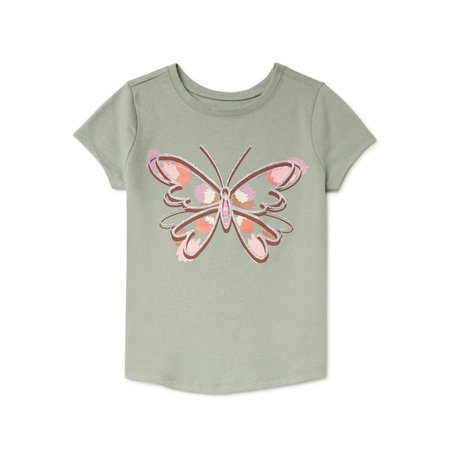 Garanimals Baby and Toddler Girl Short Sleeve Graphic T-Shirt, 12 Months-5T - Walmart.com
