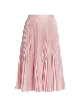 Burberry Angelina Pleated Silk Skirt
