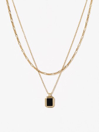 Layered Necklace Set - Temple Black | Ana Luisa Jewelry