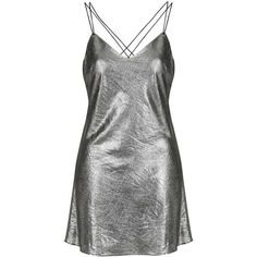 Metallic Slip Dress by Topshop Finds