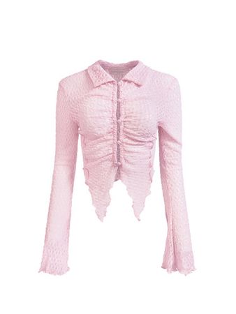 expired girl chloe lace blouse pink