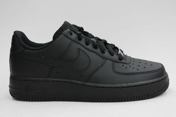Nike Air Force 1 Low All Black on Black Authentic