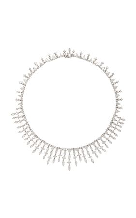 18k White Gold Diamond Necklace By Piranesi | Moda Operandi