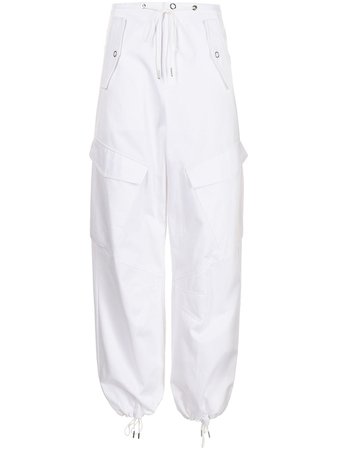Dion Lee high-waisted Cotton Cargo Trousers - Farfetch