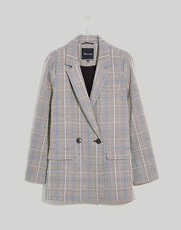 Caldwell Double-Breasted Blazer in Palmyra Plaid