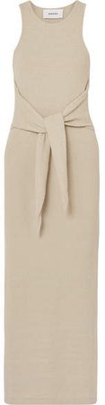 Nanushka - Mame Tie-detailed Cotton Maxi Dress