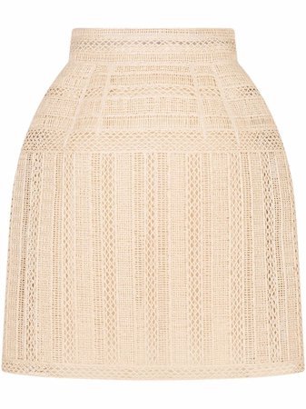 Dolce & Gabbana crochet-knit Fitted Mini Skirt - Farfetch
