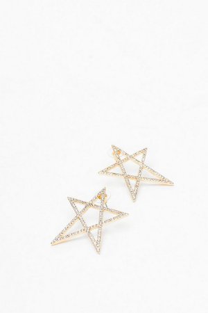 Off to a Flying Star-t Diamante Earrings | Nasty Gal