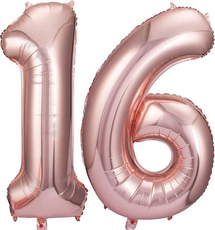 Amazon.com: Silver 16 Number Balloons Big Giant Jumbo Large Number 16 Foil Mylar Balloons for Girl Boy Men 16th Birthday Party Supplies 16 Anniversary Events Decorations-40 inch : Everything Else