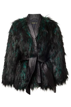 Leather and Faux Fur Jacket ($149)