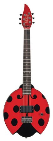 red daisy rock ladybug guitar