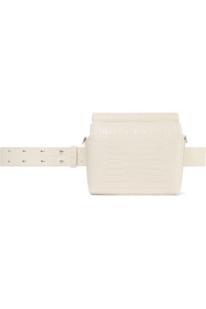 Gu_de | Pitch croc-effect leather belt bag | NET-A-PORTER.COM