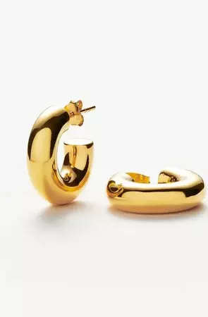 chunky gold hoops - Google Search