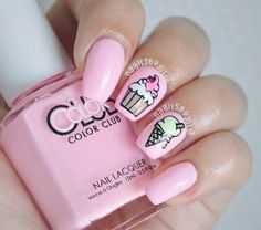 Pink Ice Cream Natil Polish - Pinterest