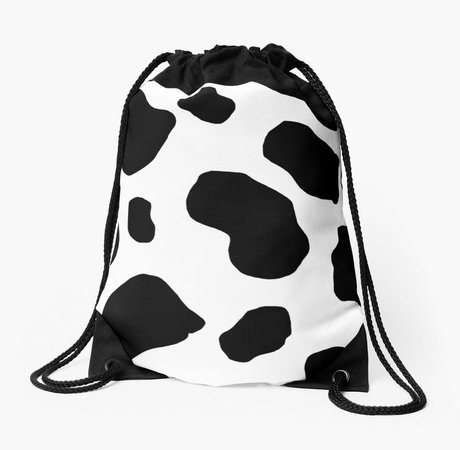 "Cow Print" Drawstring Bags by allysonjohnson | Redbubble