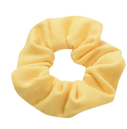 yellow scrunchie