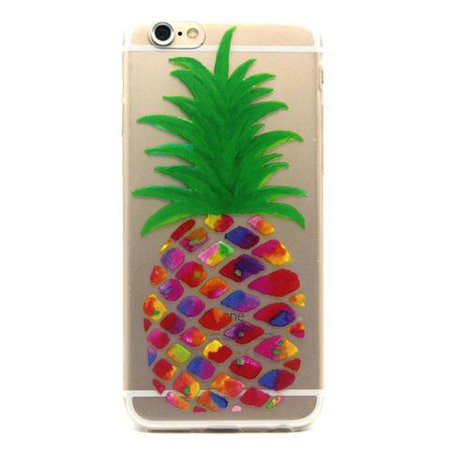 Aloha Pink Pineapple & Coconut Soft Phone Cover For Apple iPhone 6, 6P – My Case Is Cuter