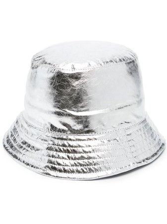 Isabel Marant metallic leather bucket hat - FARFETCH