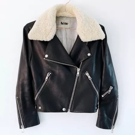 acne studio leather jacket