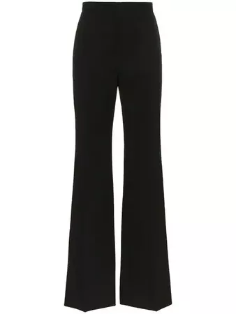 Givenchy High Waisted Wide Leg Wool Trousers - Farfetch