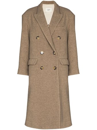 Shop Isabel Marant Étoile Lojima double-breasted coat with Express Delivery - FARFETCH