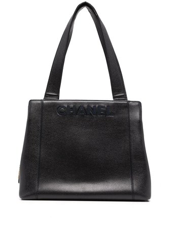 Chanel Pre-Owned 1998 logo-debossed Tote Bag - Farfetch