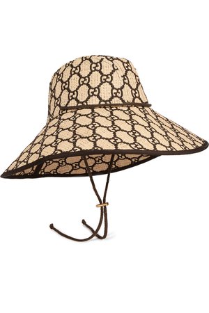 Gucci | Embroidered raffia hat | NET-A-PORTER.COM