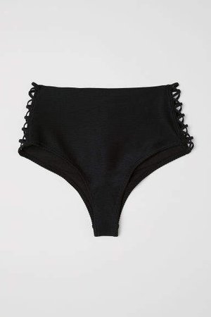 Bikini Bottoms High Waist - Black