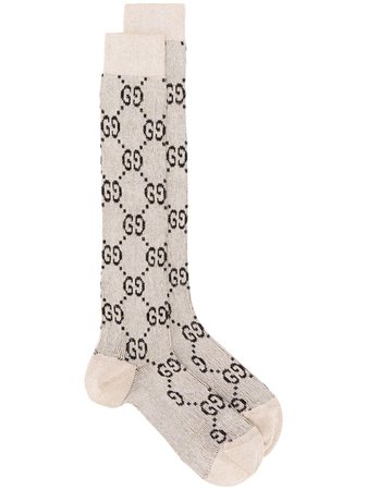 Gucci GG Logo Long Socks - Farfetch